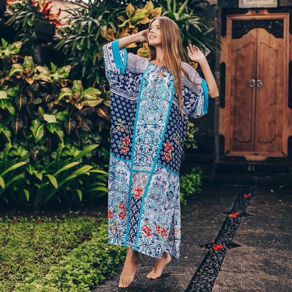 Johnny Was 100% Silk Kimono Duster – Size L | Boho Floral Paisley Print - Picture 5 of 12